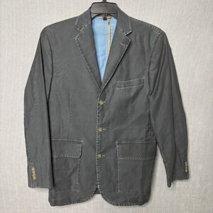 Kroon Men's Blazer‎ Jacket Denim Sports Coat 3 Button Dapper 40R Pockets Wedding